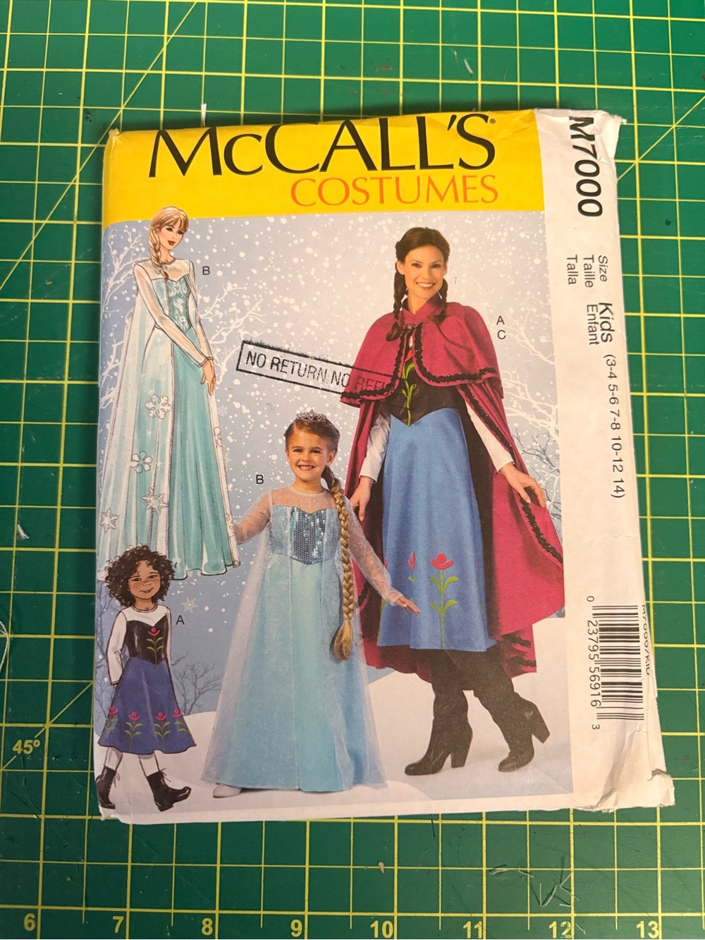 McCall’s M7000 Girls Misses Princess Dress Costume 3-14 S-XL